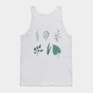 Foliage Pattern Tank Top